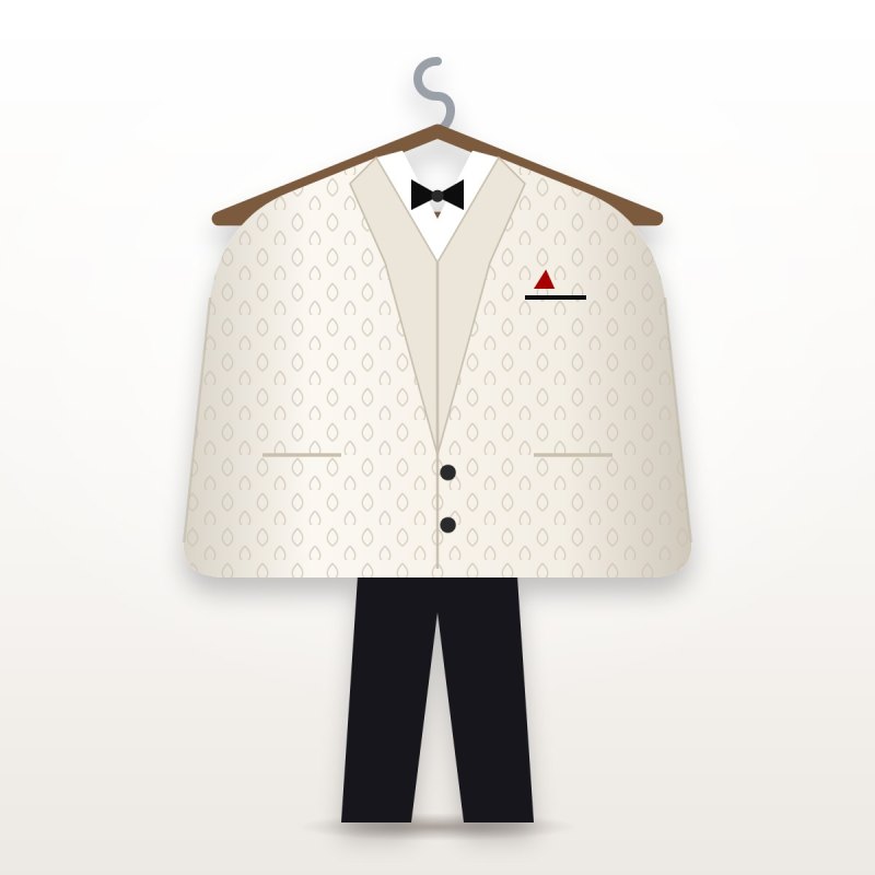 Costume homme blanc 3 pièces